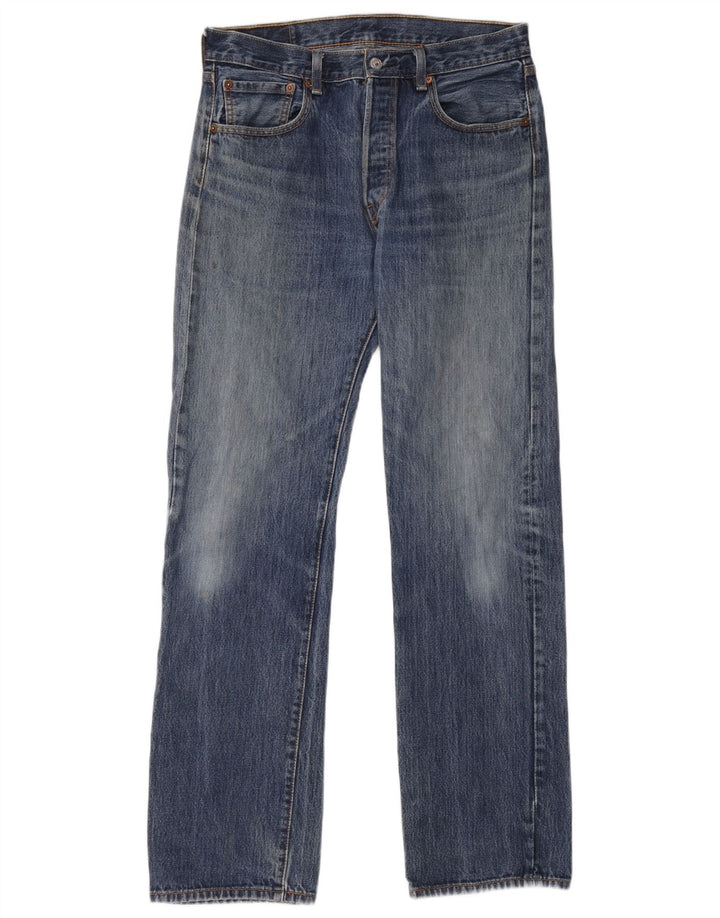 Мужские прямые джинсы Levi's 501 W33 L34 синие, хлопок