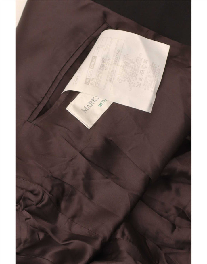 Мужской двубортный пиджак Marks & Spencer UK 44 XL, черный полиэстер