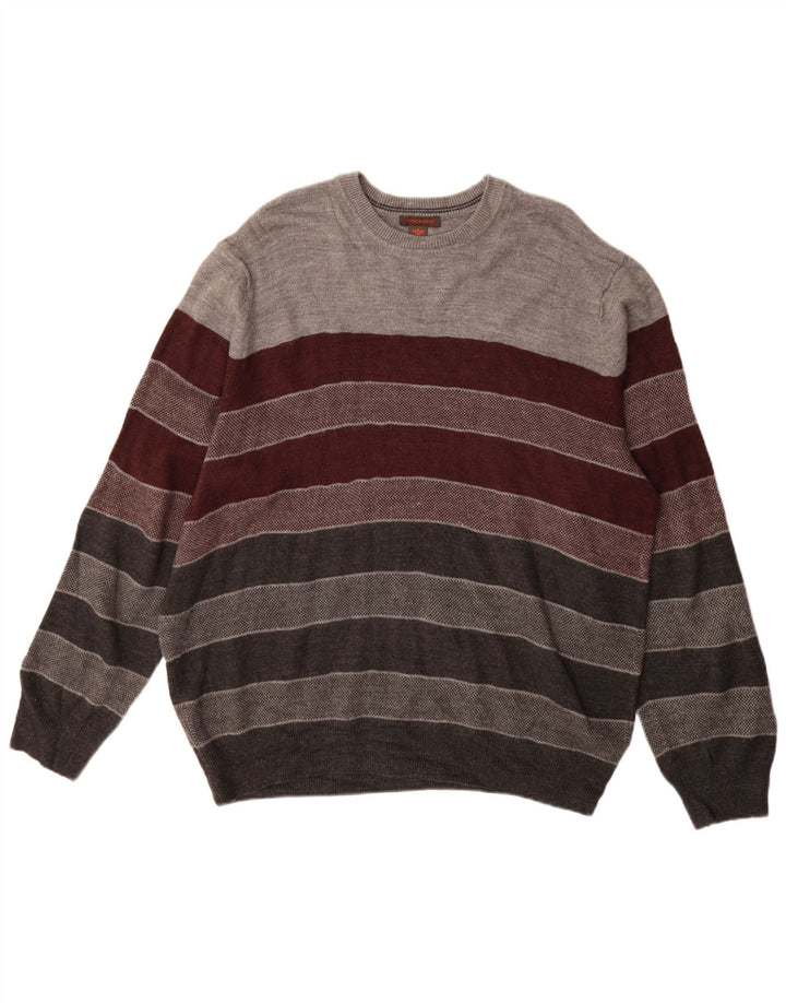 Мужской джемпер Dockers с круглым вырезом, размер XL, акрил в разноцветную полоску