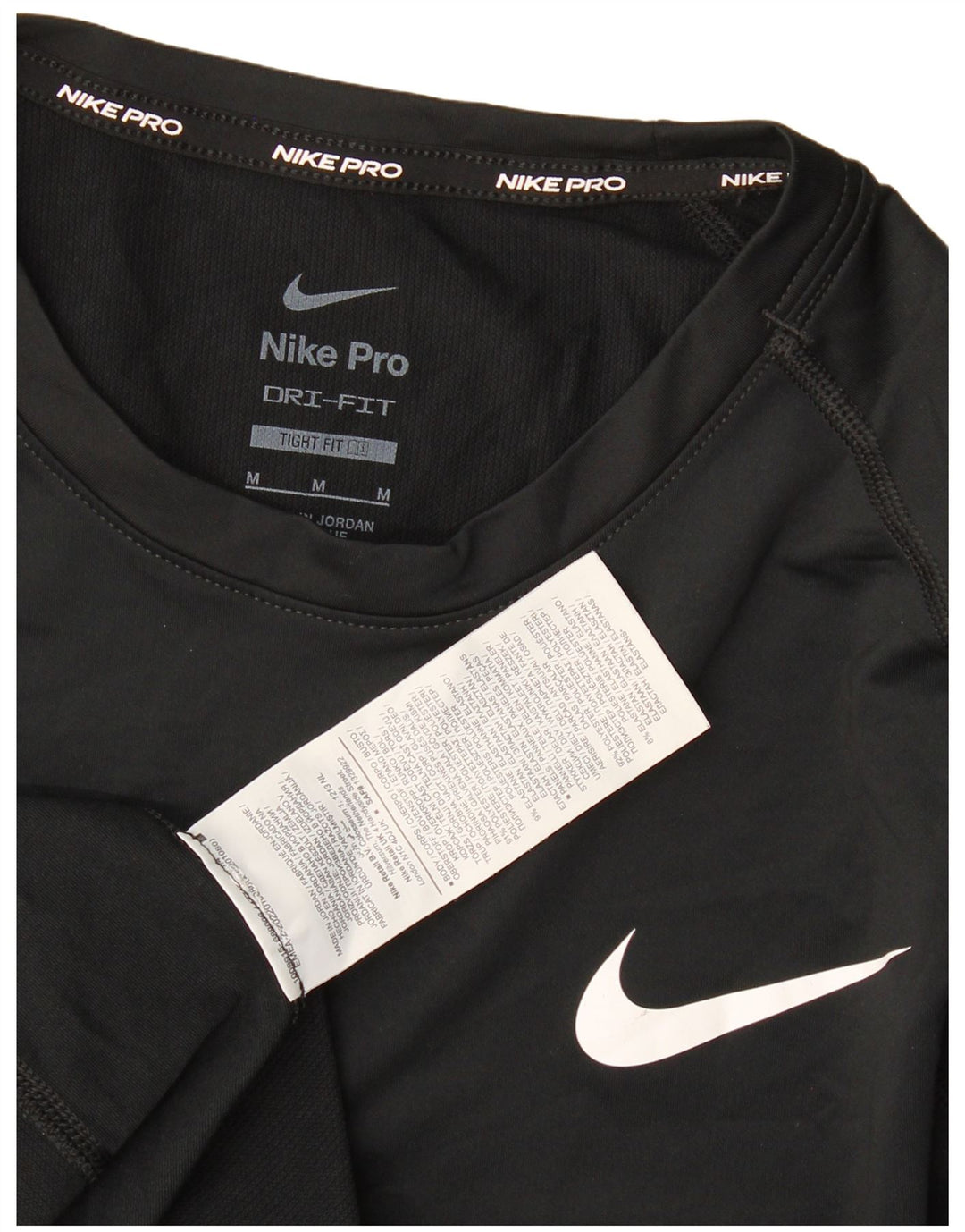 Мужская футболка Nike Dri Fit, средний черный полиэстер