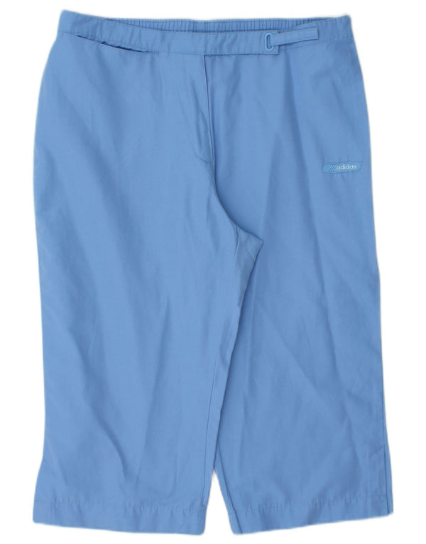 Женские шорты-бермуды Adidas UK 16, большие W32, синие, хлопок