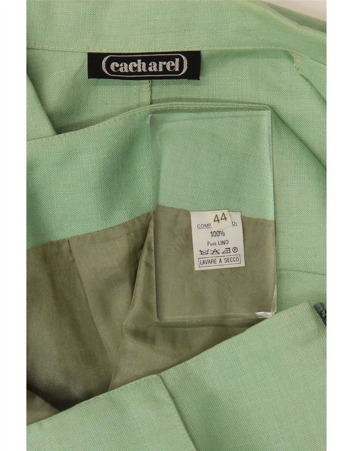 Cacharel Женская двубортная юбка из 2 предметов IT 44 Medium W28 Зеленый