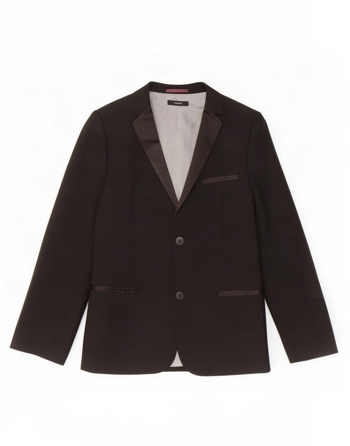 Женский пиджак Marks & Spencer Autograph с 2 пуговицами, Великобритания 10, маленький черный