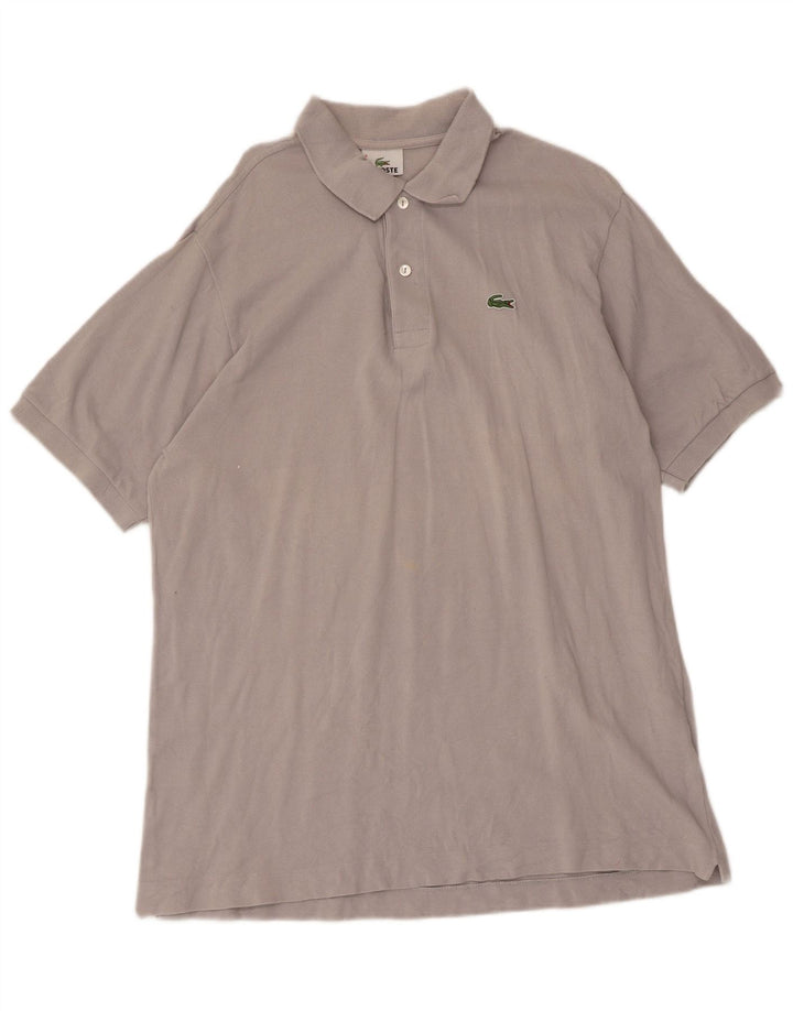 Мужская рубашка-поло Lacoste, размер 6 XL, серая, хлопок