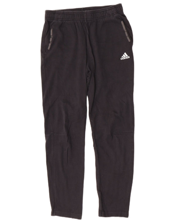 Спортивные брюки Adidas для мальчиков 13-14 лет, черные, хлопковые