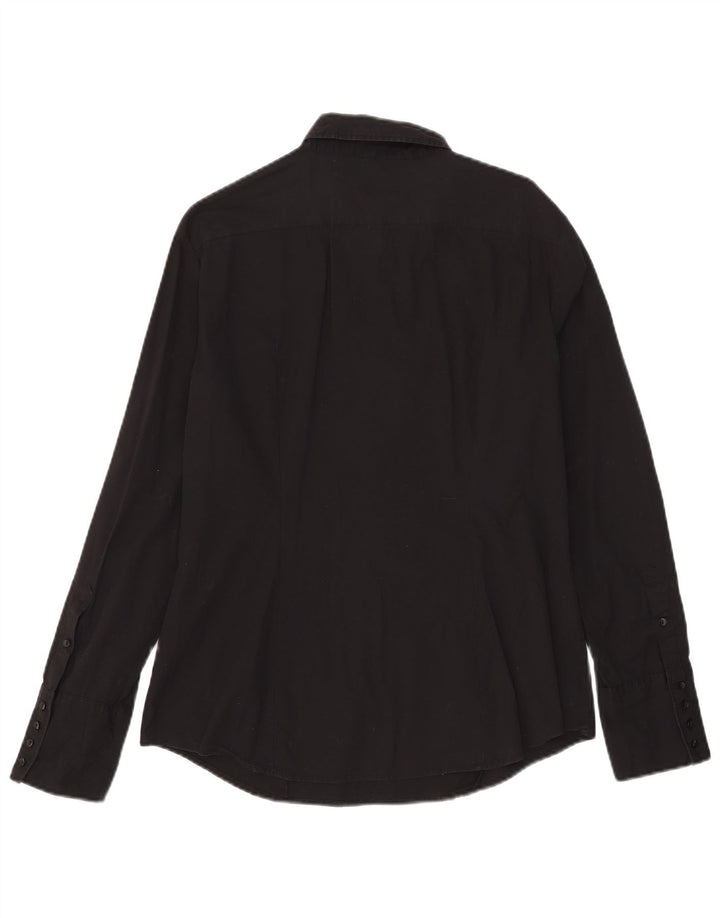 Женская пуловерная рубашка Benetton UK 18 XL, черный хлопок