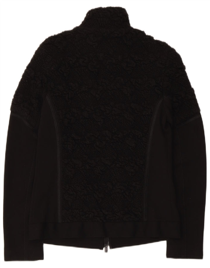 Beate Heymann Womens Cardigan Sweater UK 10 Small Black Wool