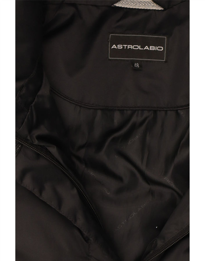 ASTROLABIO Womens Hooded Padded Coat IT 48 XL Black Polyester Vintage Astrolabio and Second-Hand Astrolabio from Messina Hembry 