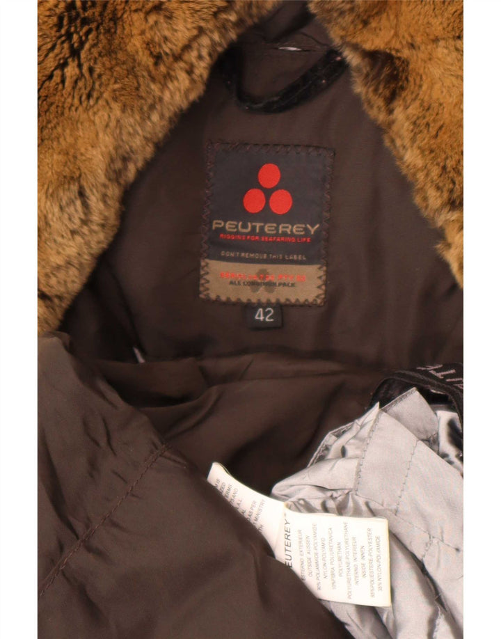 PEUTEREY Женская стеганая куртка IT 42 Medium Brown Полиамид