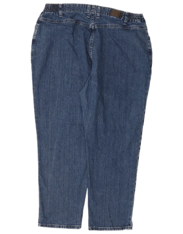 Женские зауженные джинсы Lee для миниатюрных размеров с высокой талией, США 20, 3XL, W40, L27, синий хлопок