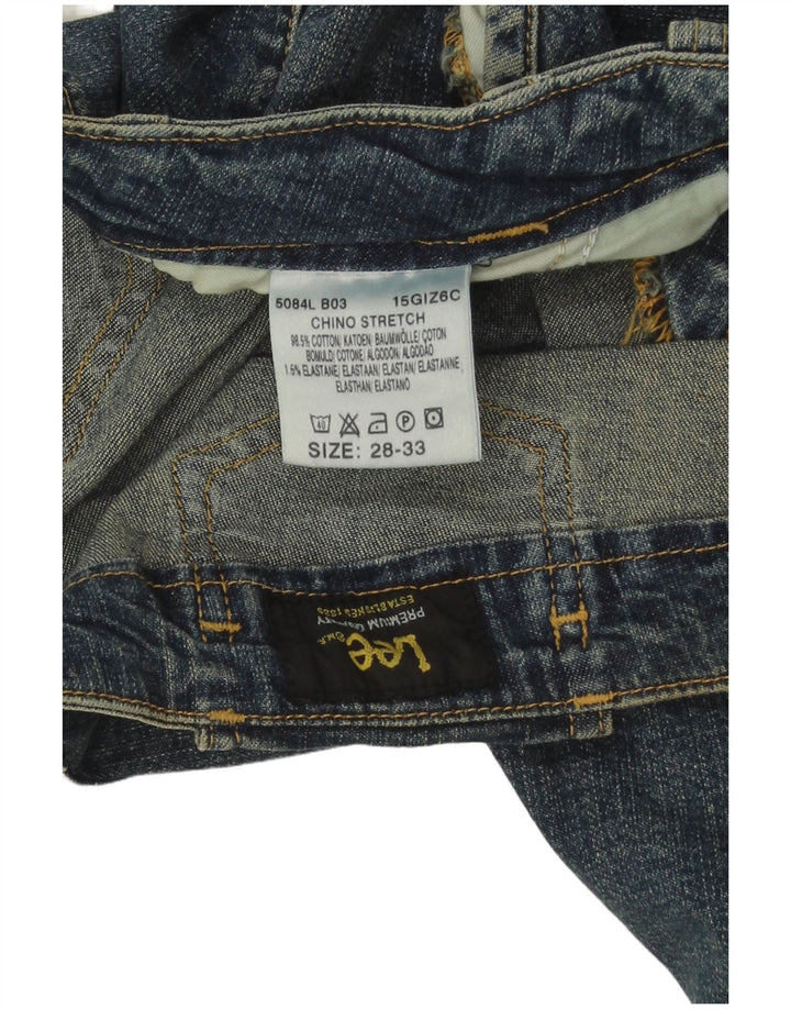 Женские широкие джинсы Lee W28 L30, синий хлопок