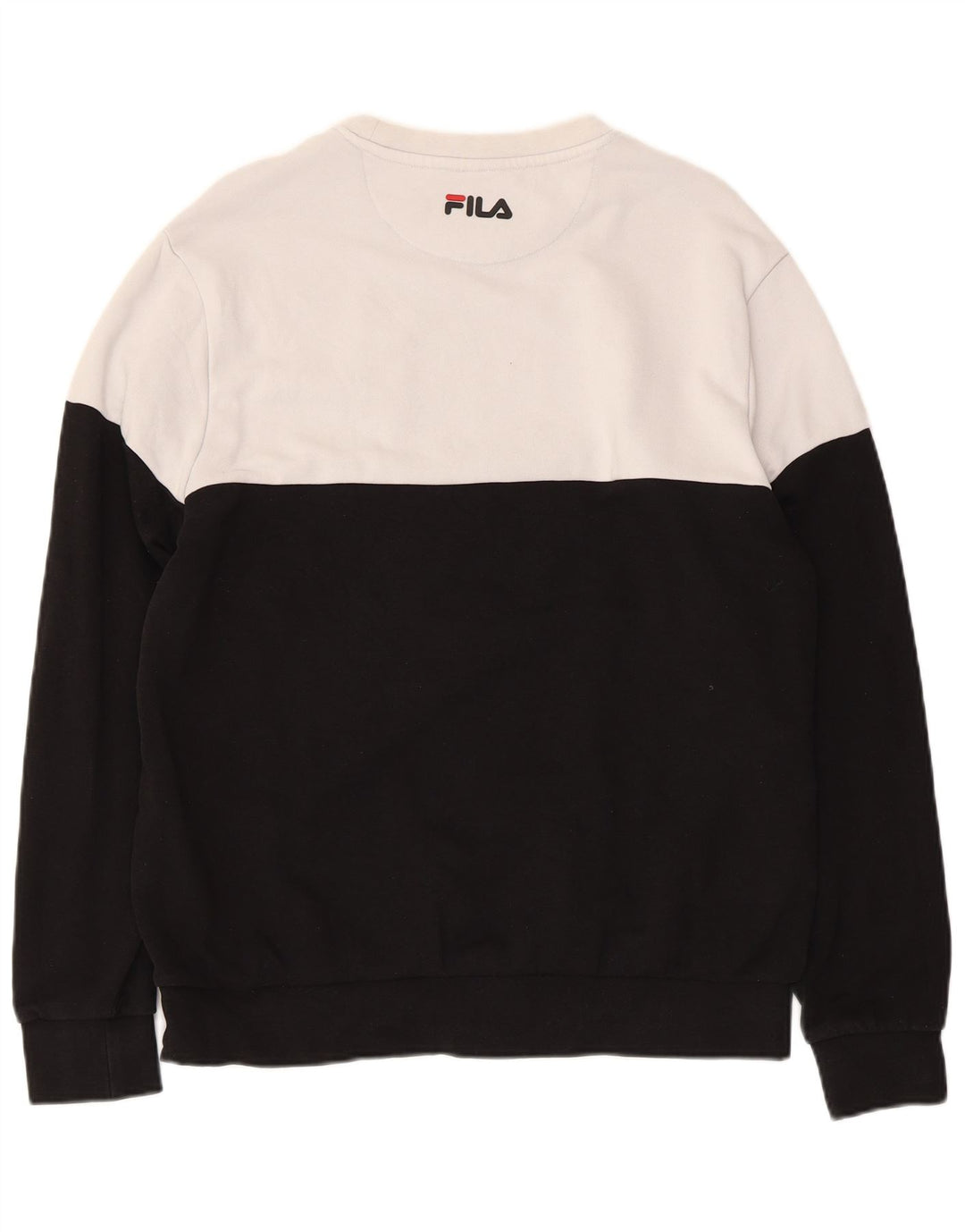 Женский джемпер с рисунком FILA UK 14, средний черный, с цветными блоками