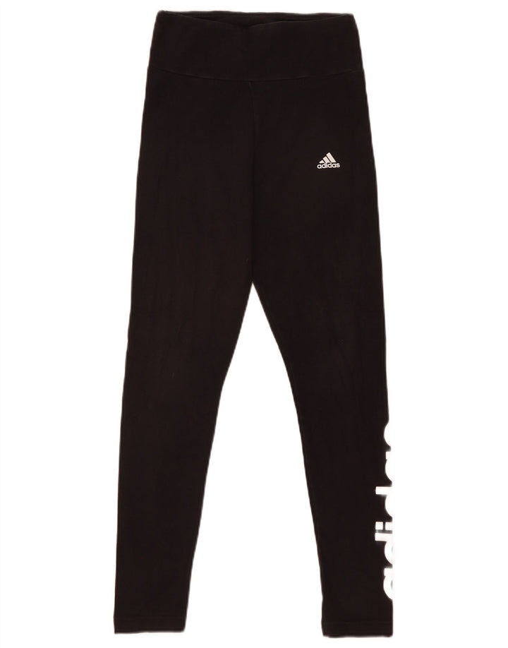 Женские леггинсы Adidas с рисунком UK 8/10, маленькие черные