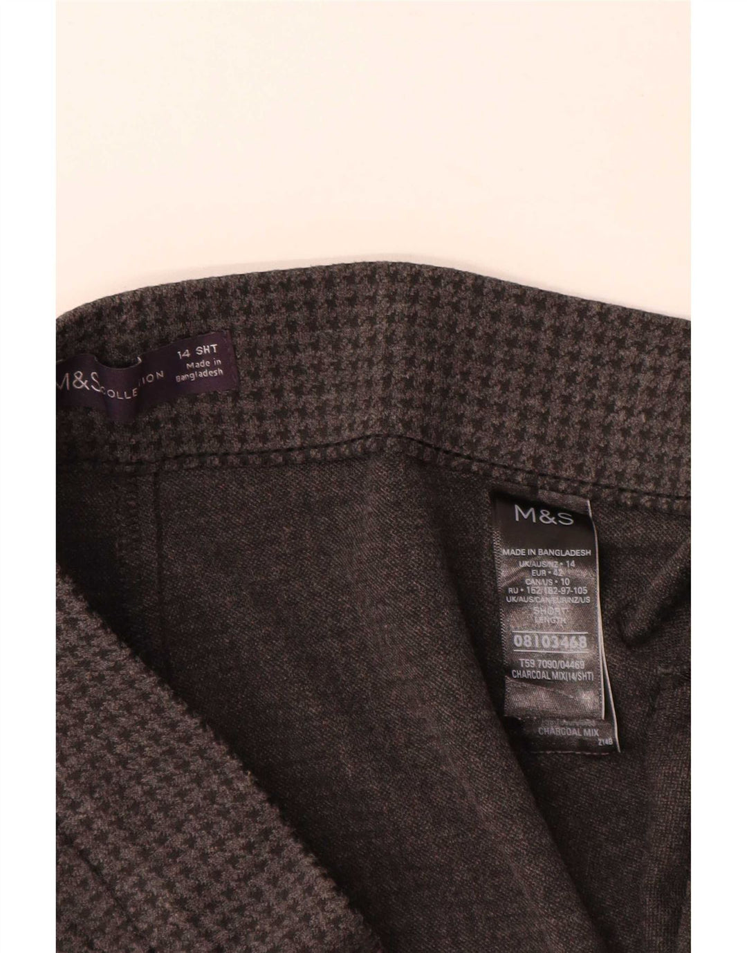 Женские укороченные брюки Marks & Spencer UK 14, большие W32 L26, серые