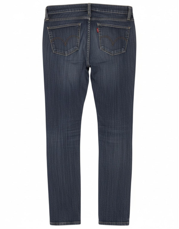 Женские джинсы Levi's 524 Super Low Skinny US 5 Medium W30 L32 Синий хлопок