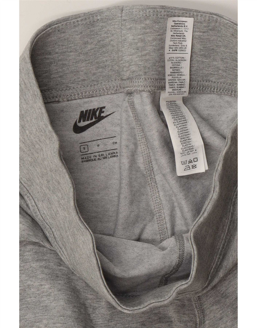 Женские леггинсы с рисунком Nike UK 10, маленькие серые хлопковые