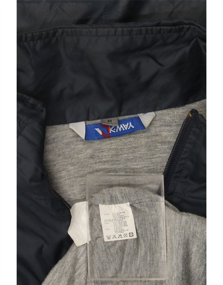 Мужская дождевик с капюшоном K-WAY UK 38, средний темно-синий, полиамид