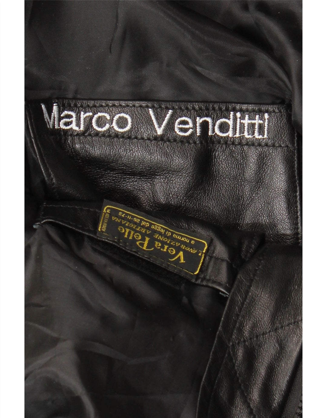 Мужская кожаная куртка VINTAGE UK 36 маленькая черная кожаная