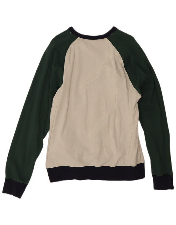 Мужской свитшот J. Crew, джемпер XL, разноцветный хлопок с цветными блоками