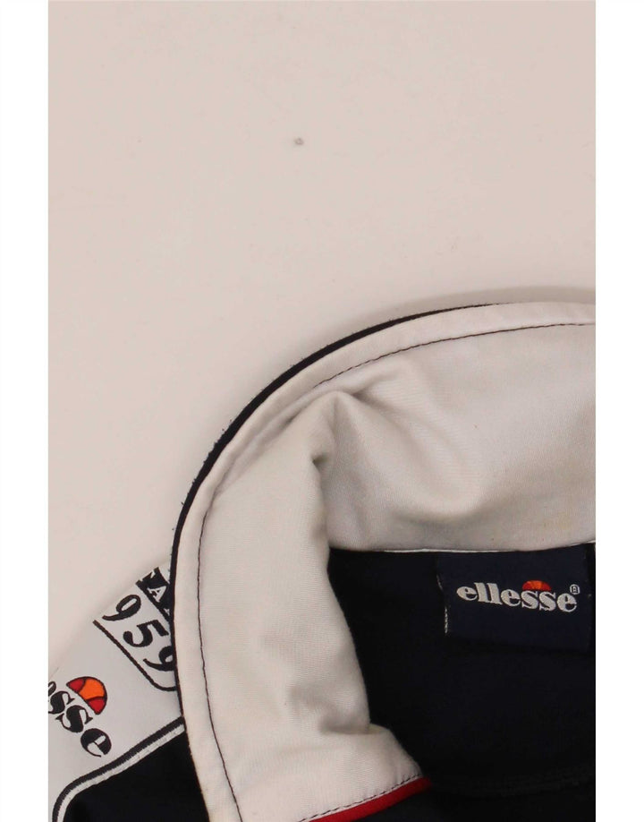 Мужской спортивный костюм Ellesse с графическим рисунком, большая темно-синяя куртка с цветными блоками