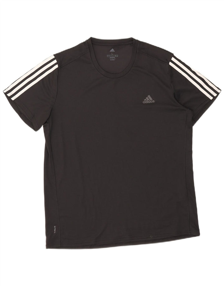 Мужская футболка Adidas Climalite, большой черный полиэстер