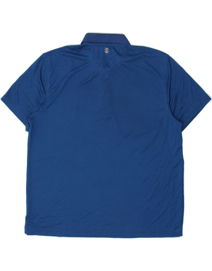 IZOD Mens Polo Shirt 2XL Blue Polyester Vintage Izod and Second-Hand Izod from Messina Hembry 