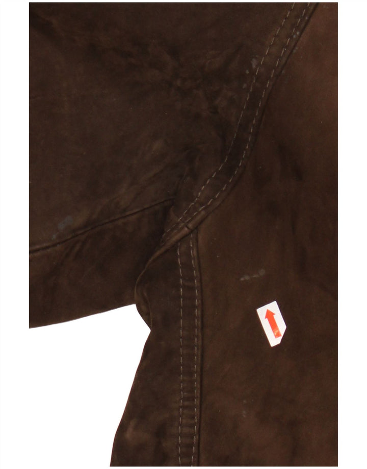 Винтажная мужская кожаная куртка IT 48 Medium Brown Leather