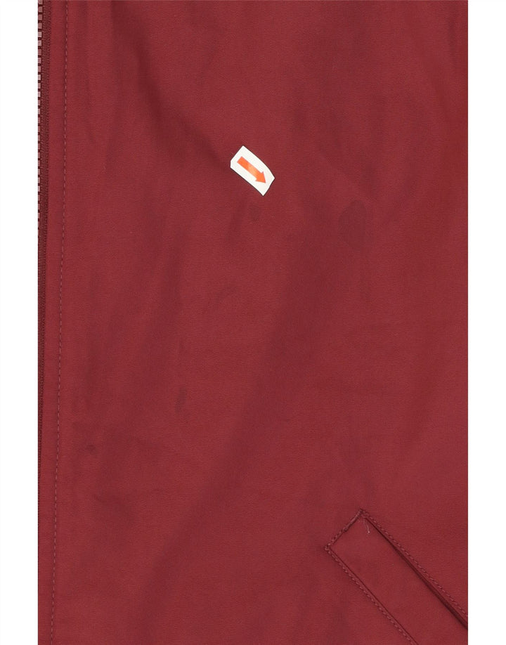 VANS Womens Windbreaker Coat UK 6 XS Burgundy Colourblock Polyester Vintage Vans and Second-Hand Vans from Messina Hembry 