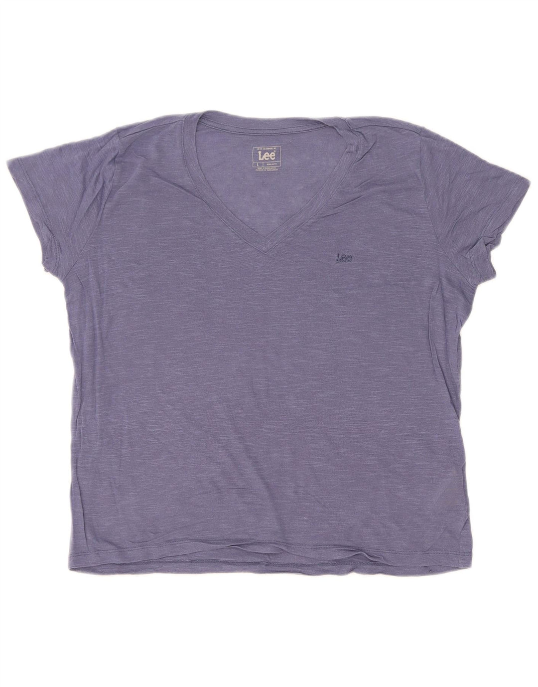 Женская футболка Lee Regular Fit Top UK 16, большой синий лиоцелл