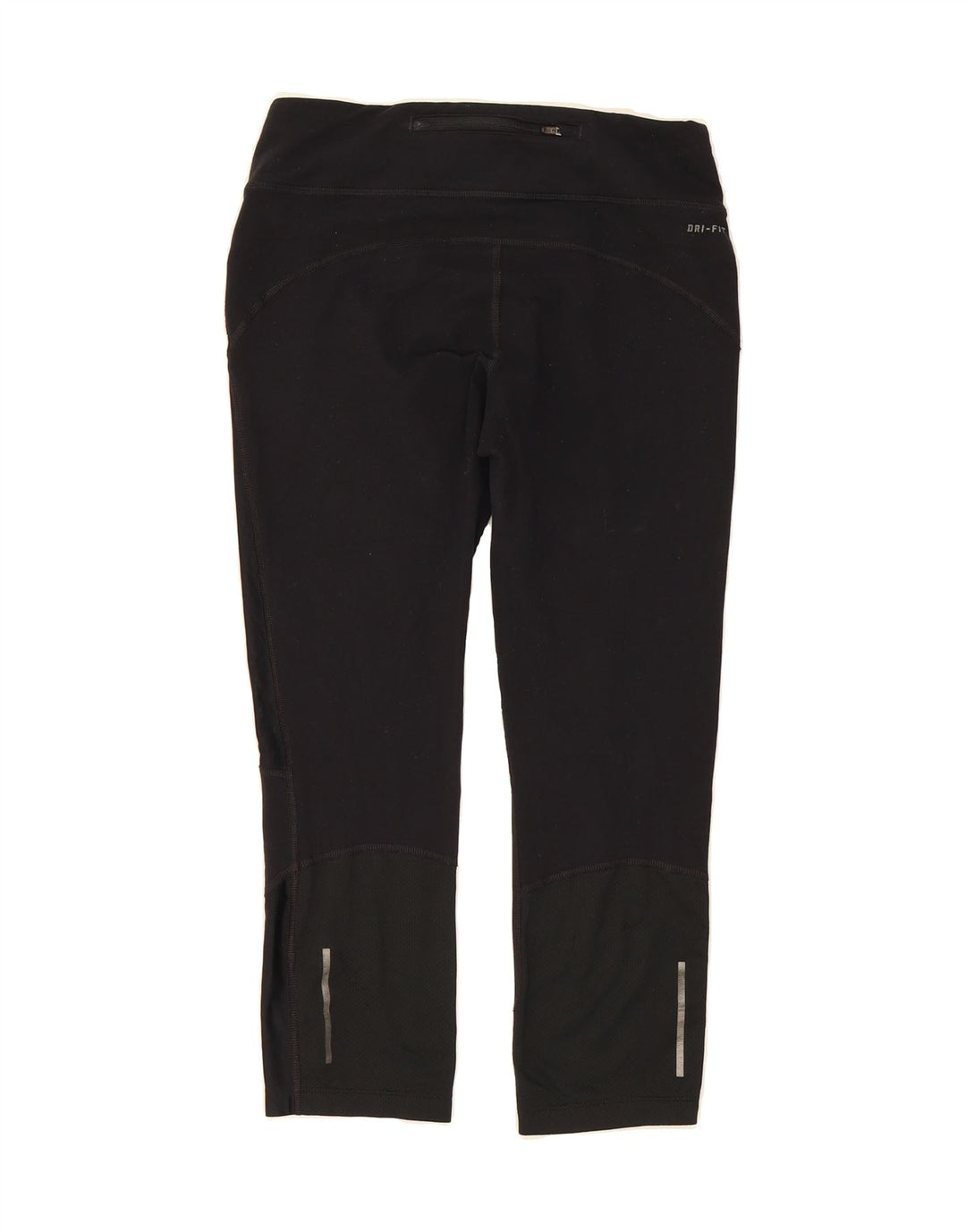 NIKE Womens Dri Fit Capri Leggings UK 12 Medium Black Nylon Vintage Nike and Second-Hand Nike from Messina Hembry 