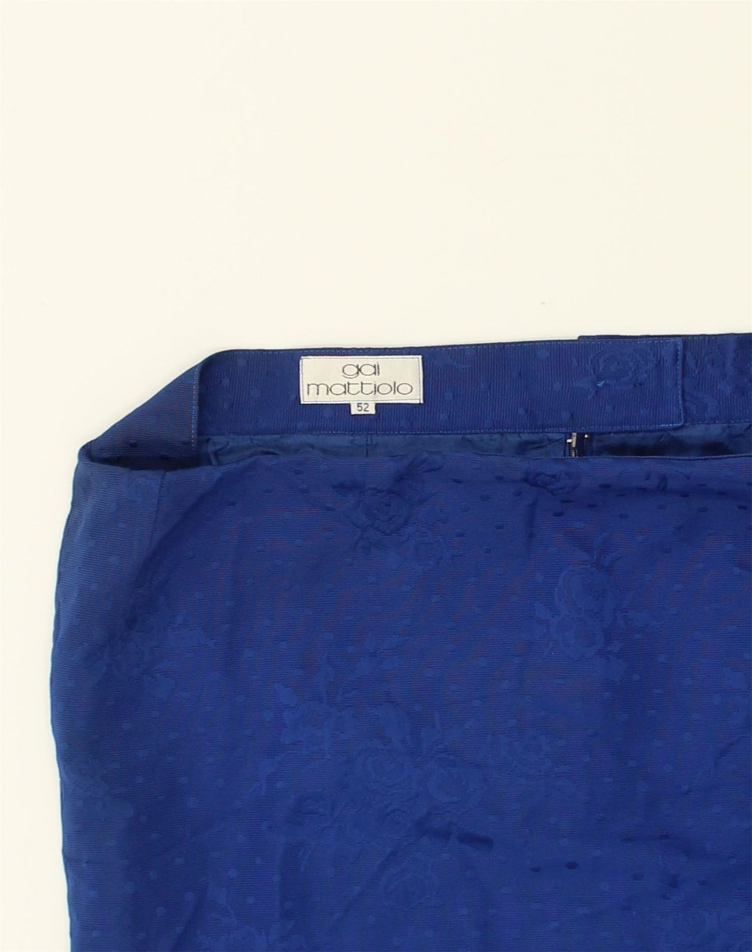 GAI MATTIOLO Womens Pencil Skirt W32 Large Blue Viscose | Vintage Gai Mattiolo | Thrift | Second-Hand Gai Mattiolo | Used Clothing | Messina Hembry 