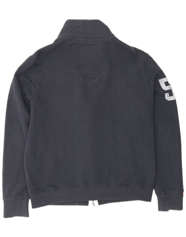 SUPERDRY Мужской спортивный костюм с графическим рисунком, верхняя куртка, большая темно-синяя