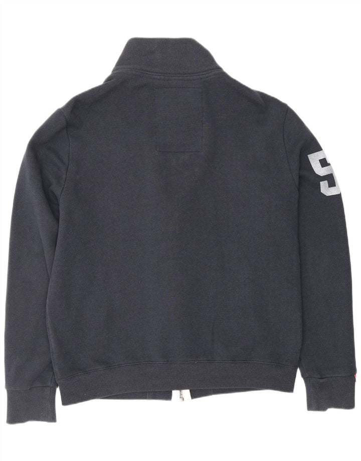 SUPERDRY Мужской спортивный костюм с графическим рисунком, верхняя куртка, большая темно-синяя