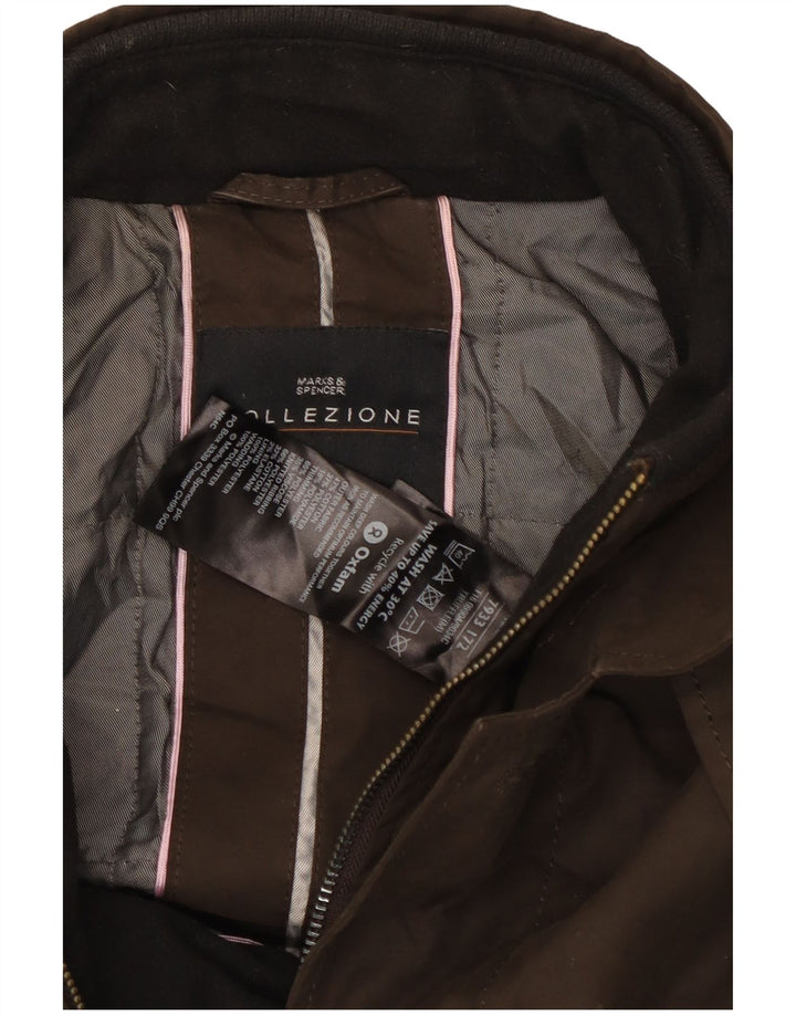Мужская ветровка Marks & Spencer UK 38 средний коричневый хлопок