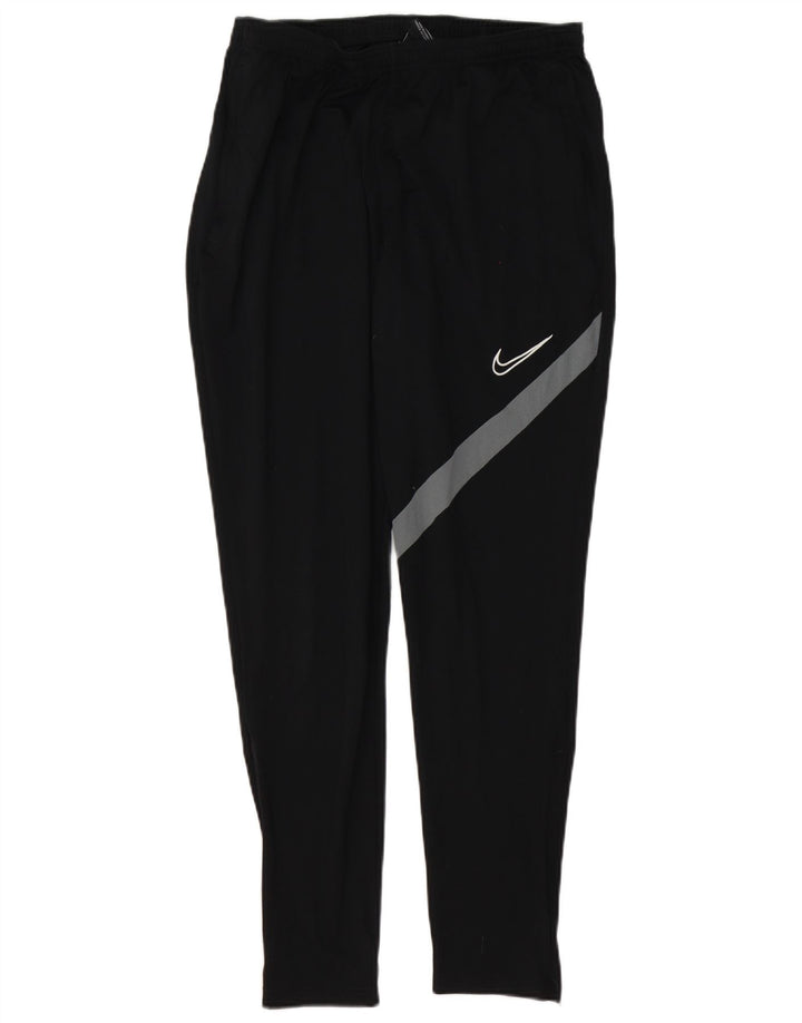 Мужские спортивные брюки Nike Dri Fit, большие черные полиэстер с цветными блоками