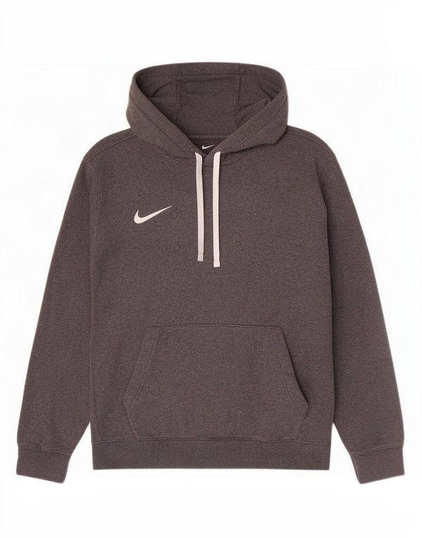 Мужской джемпер с капюшоном Nike среднего серого цвета, хлопок