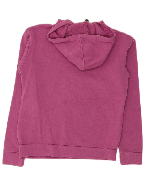 Джемпер с капюшоном Adidas Regular Fit для девочек 11–12 лет, розовый, хлопок с цветными блоками