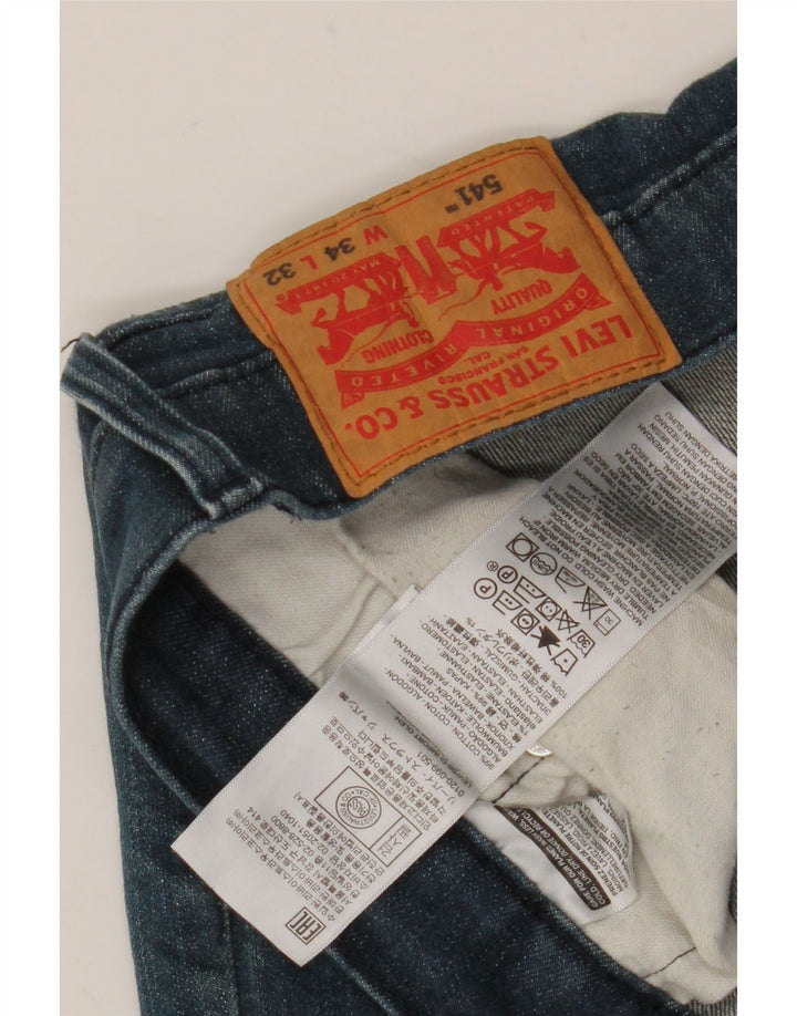 Мужские зауженные джинсы Levi's 541 W34 L32 синие, хлопок