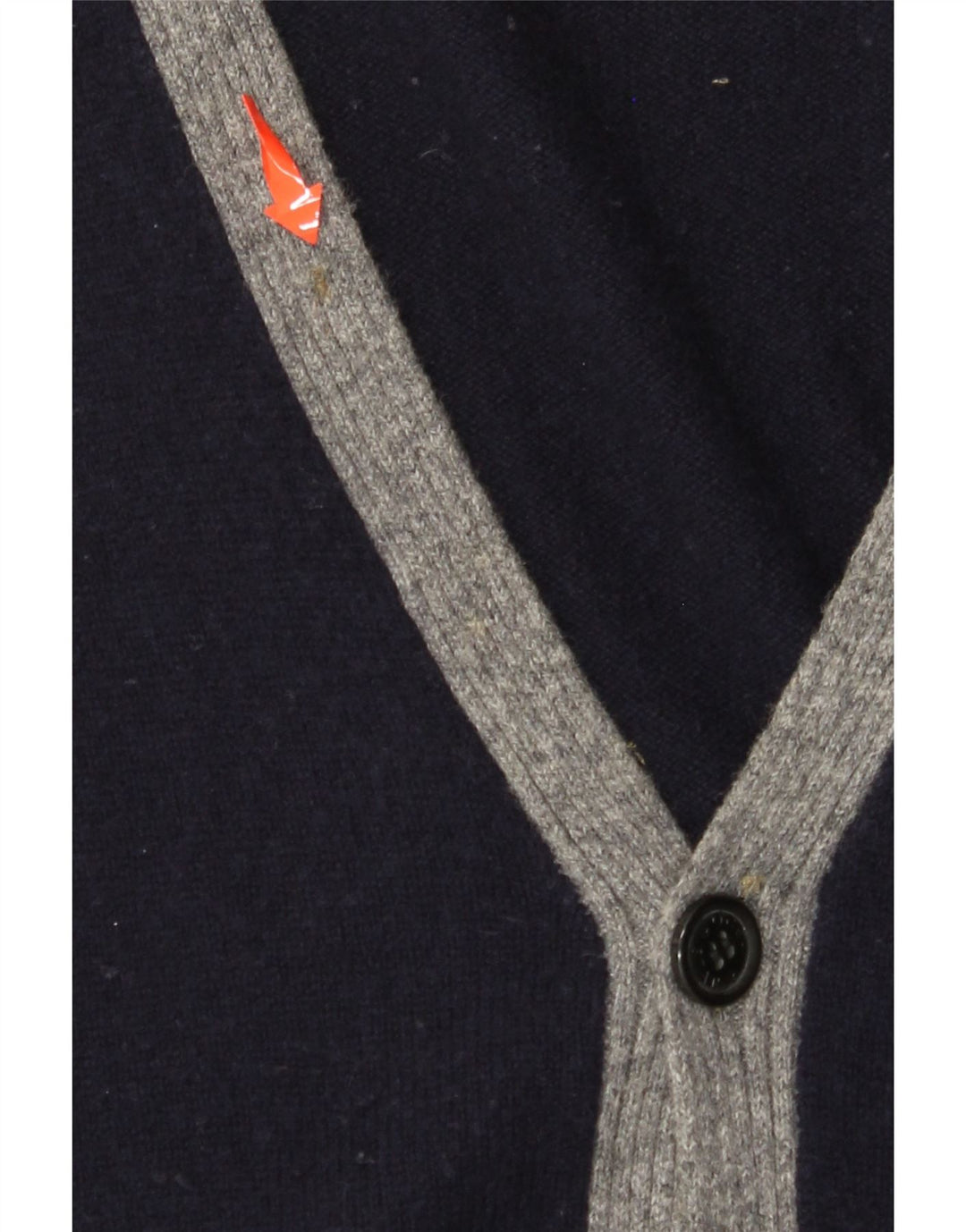 HENRY COTTONS Мужской свитер-кардиган XL Темно-синий с цветными блоками