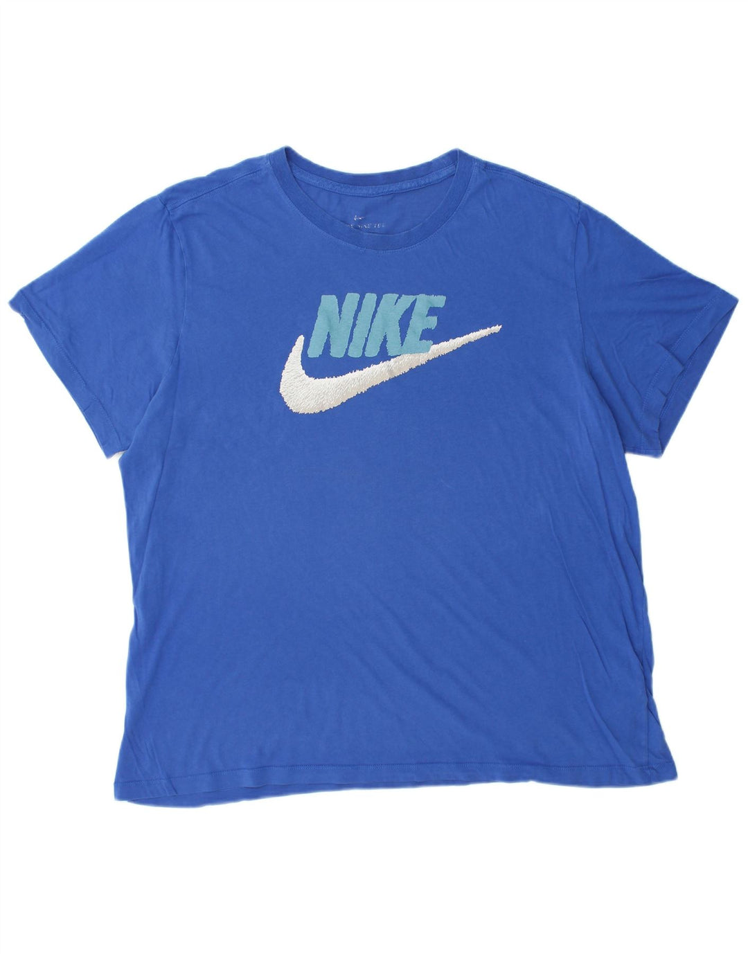 Мужская футболка с рисунком NIKE XL, синяя, хлопок