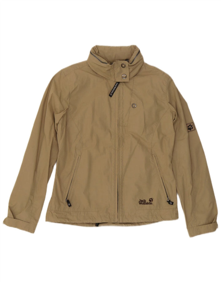 Женская куртка-бомбер Jack Wolfskin с капюшоном UK 16, большой цвет хаки