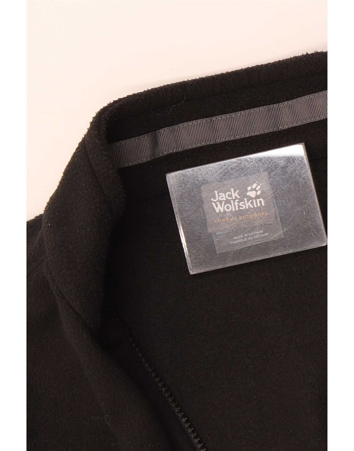 Мужская флисовая куртка Jack Wolfskin UK 36/38, маленькая, черная, полиэстер