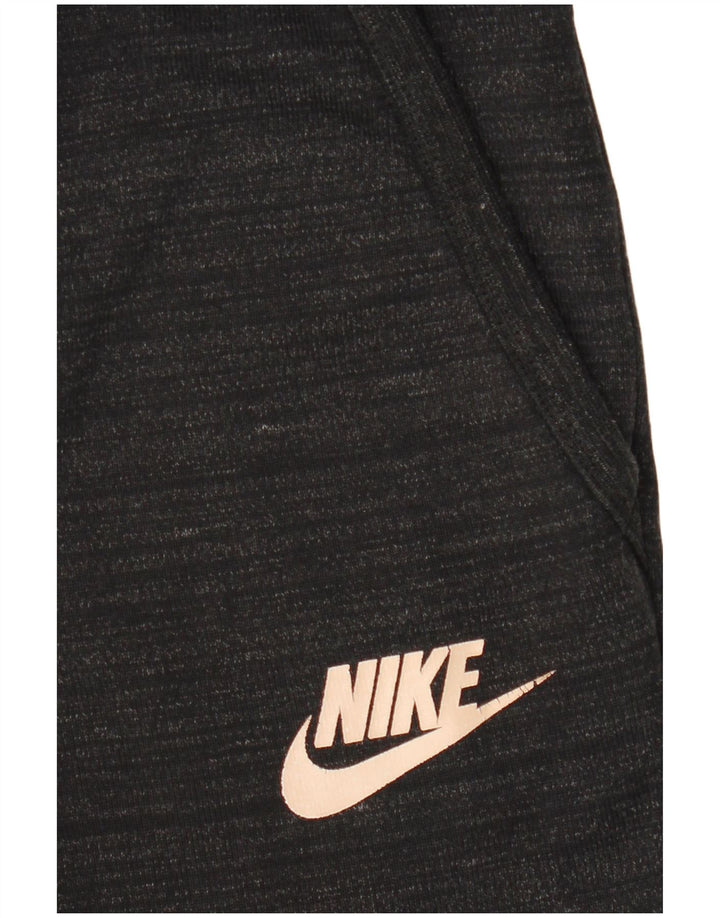 Мужские спортивные брюки NIKE, средние черные хлопковые крапинки