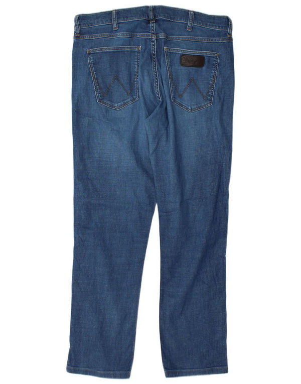 Мужские прямые джинсы Wrangler Greensboro W34 L30, синие, хлопок
