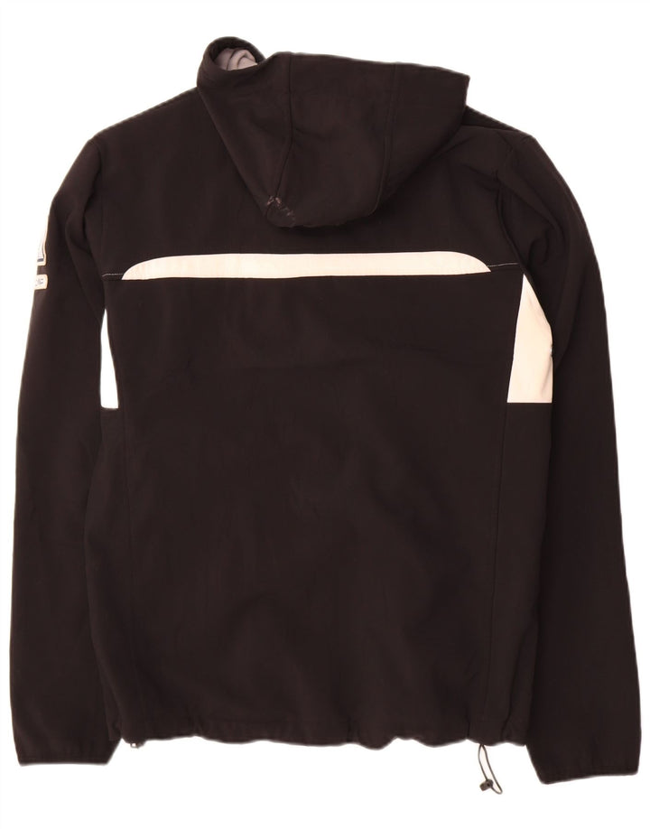 Мужская ветровка CMP с капюшоном UK 40, большая черная полиэстер с цветными блоками