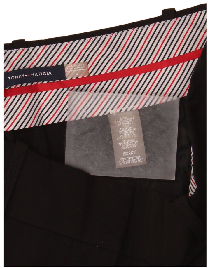 TOMMY HILFIGER Женские прямые брюки чинос США 4 маленькие W30 L34 черные