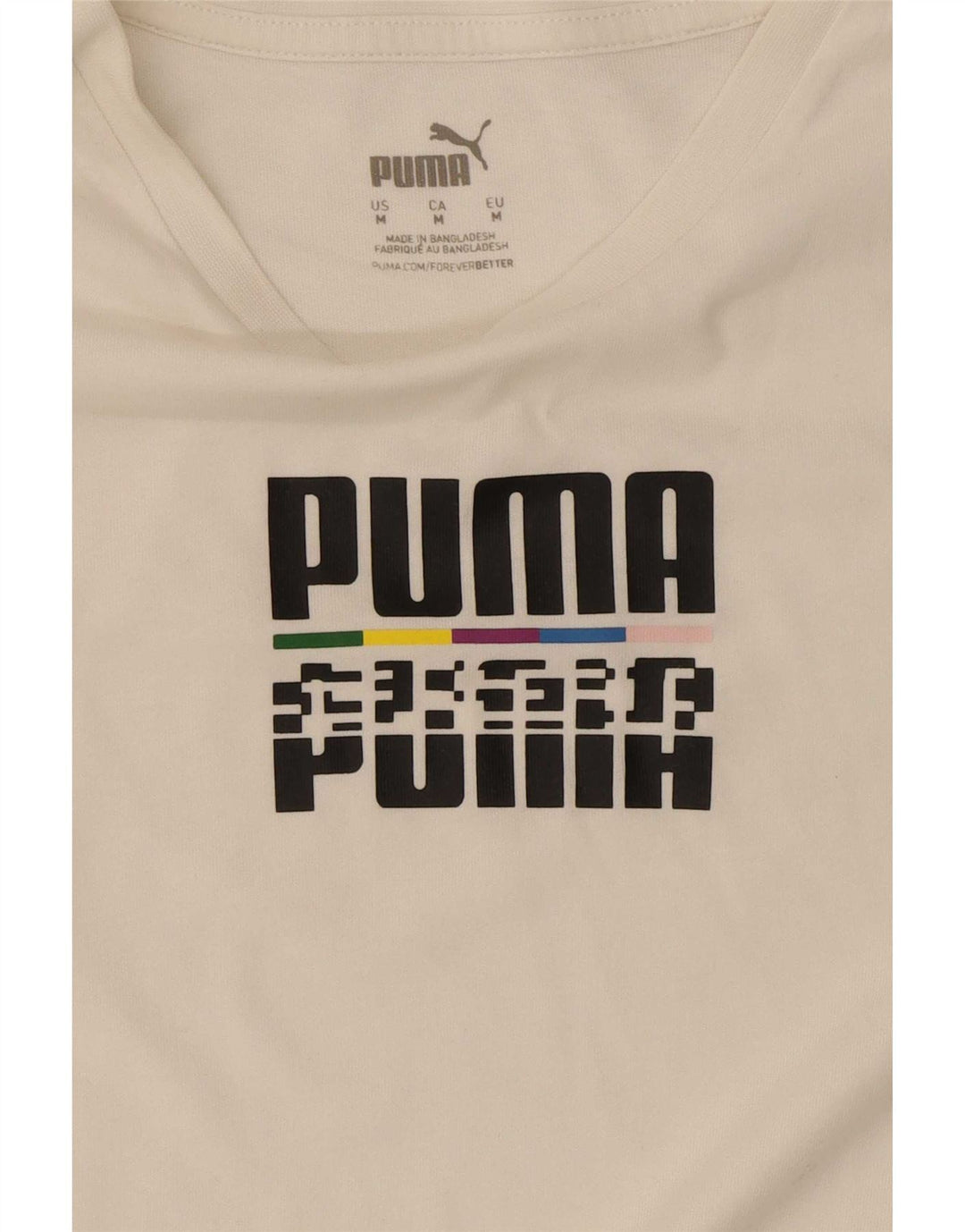 Мужская футболка с рисунком Puma, средний белый