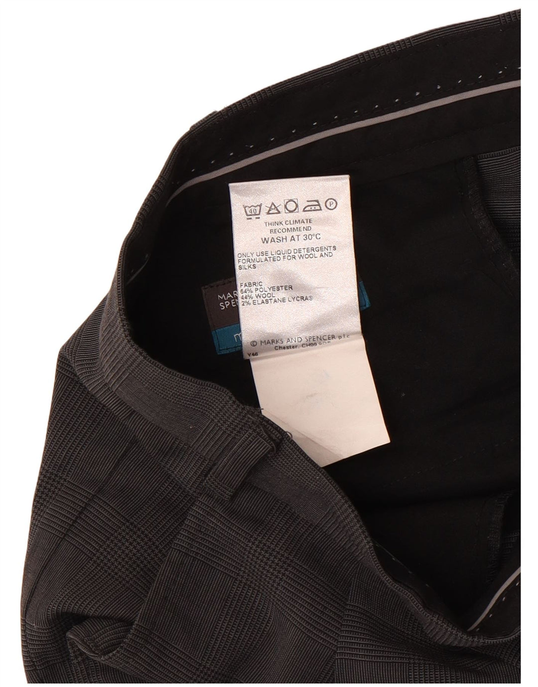 Мужские укороченные брюки Marks & Spencer W42 L26 темно-синие