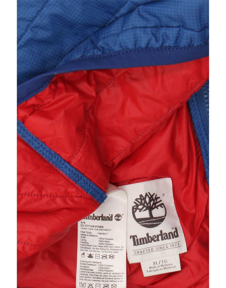 Мужская стеганая куртка Timberland UK 42 XL синяя полиэстер