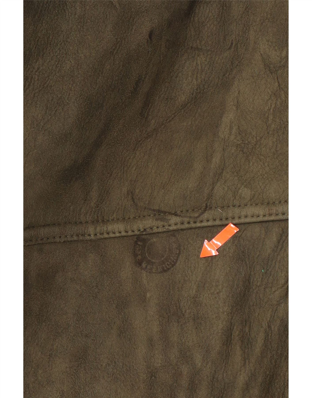 ВИНТАЖНОЕ мужское пальто из овчины свободного покроя, Великобритания, размер 36, маленький, хаки